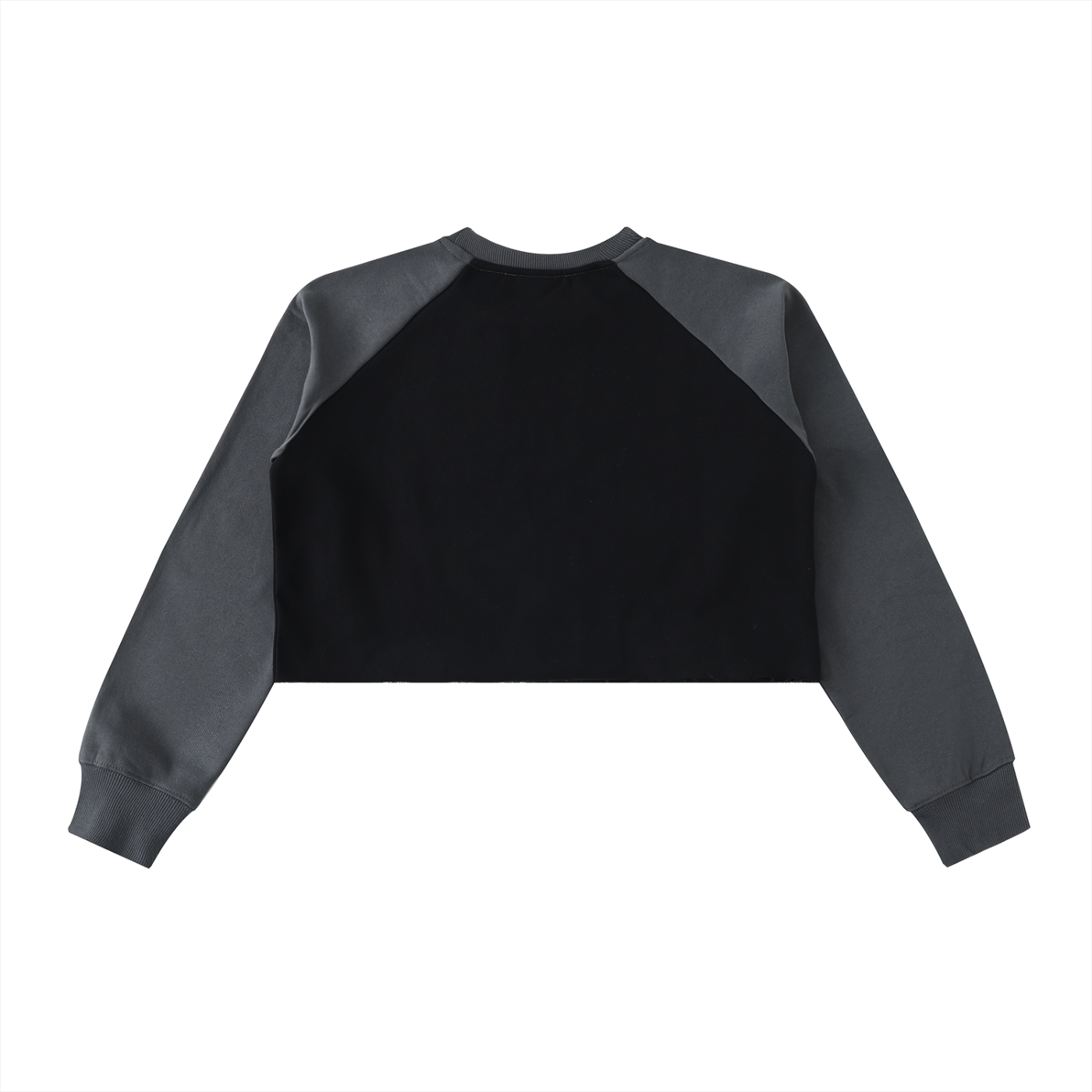 No Human is Illegal Raw-Hem Raglan Crop Sweatshirt