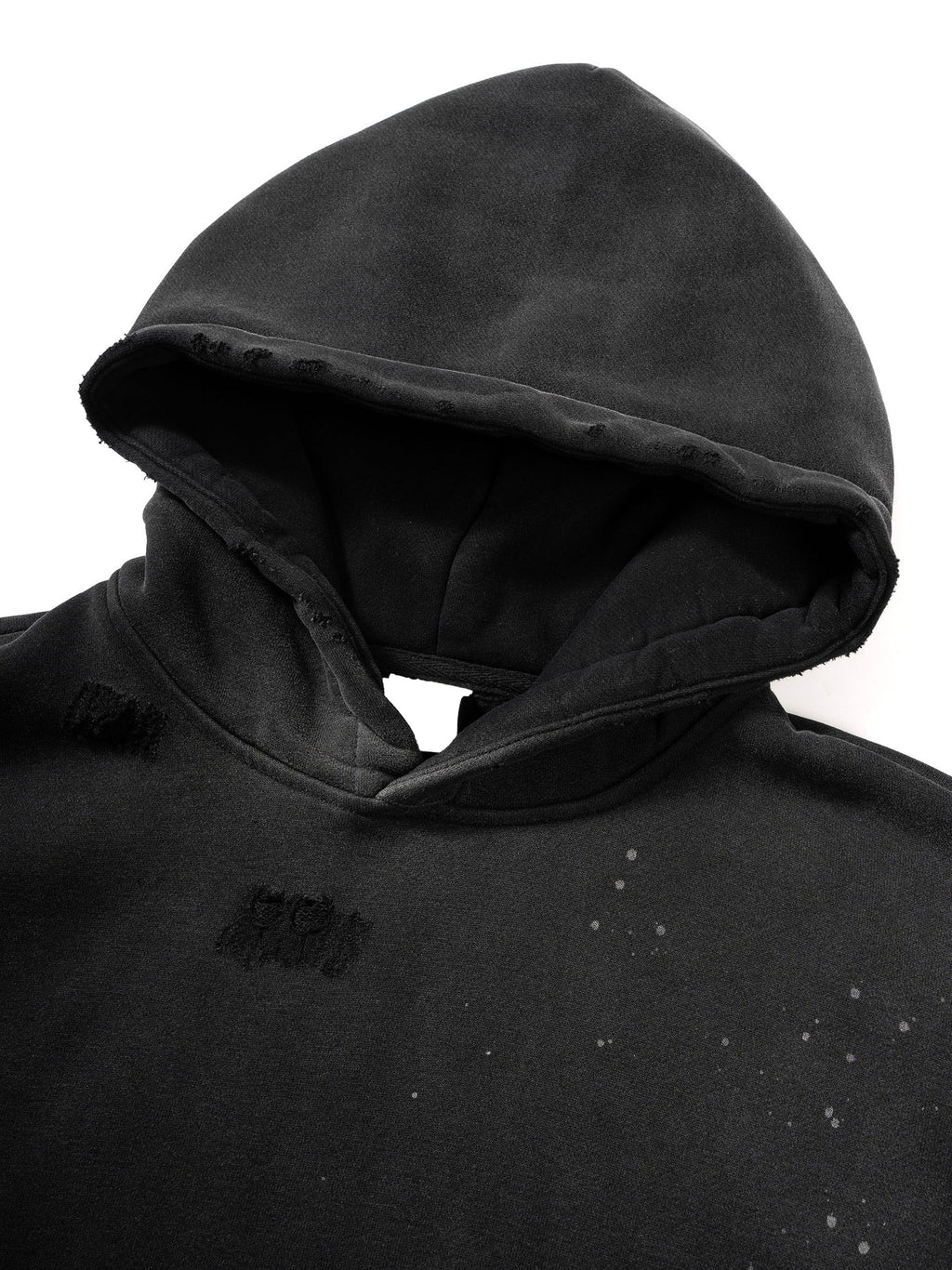 Never Silent - Vintage Washed Frayed Fleece Hoodie