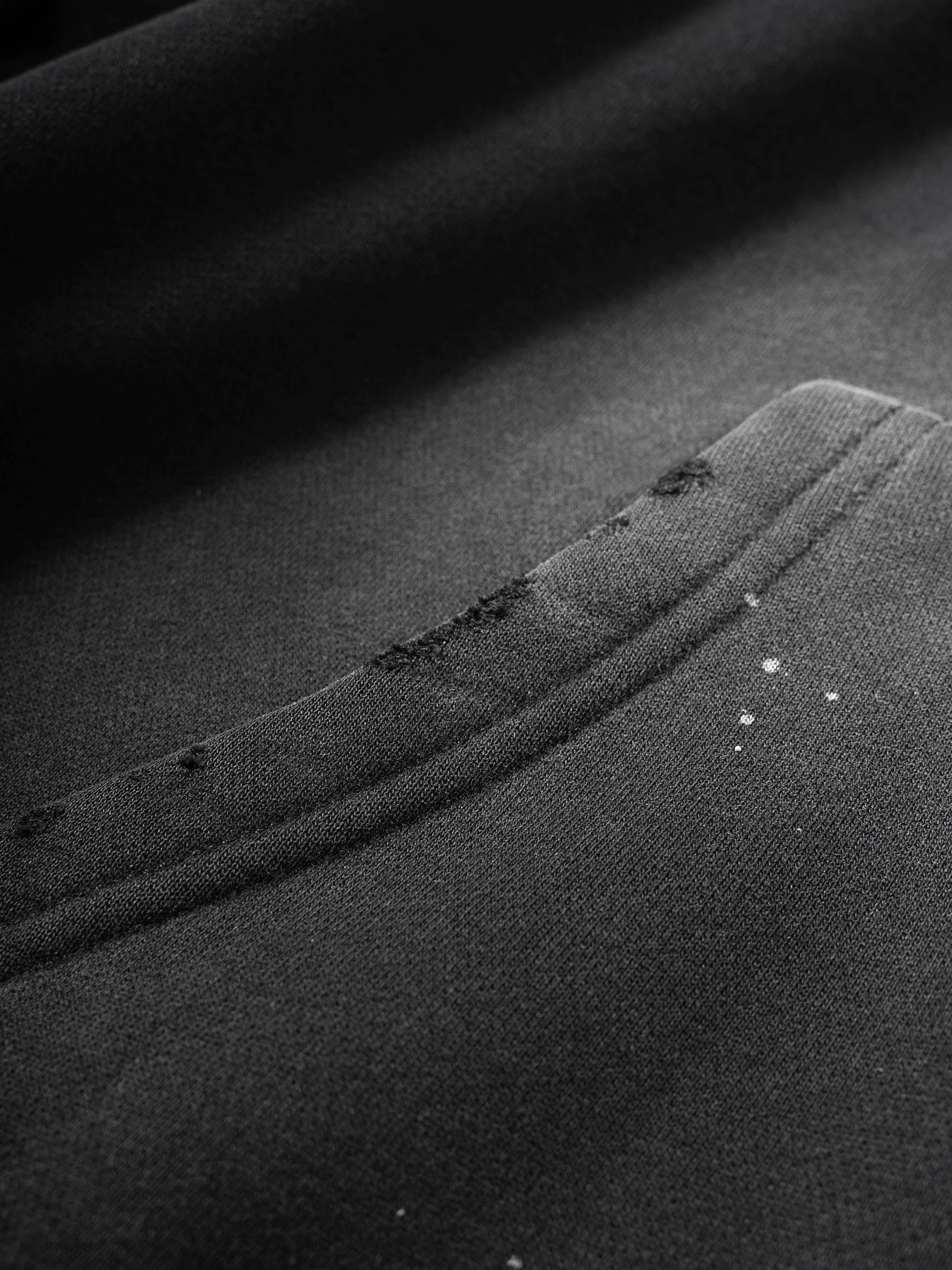 Never Silent - Vintage Washed Frayed Fleece Hoodie